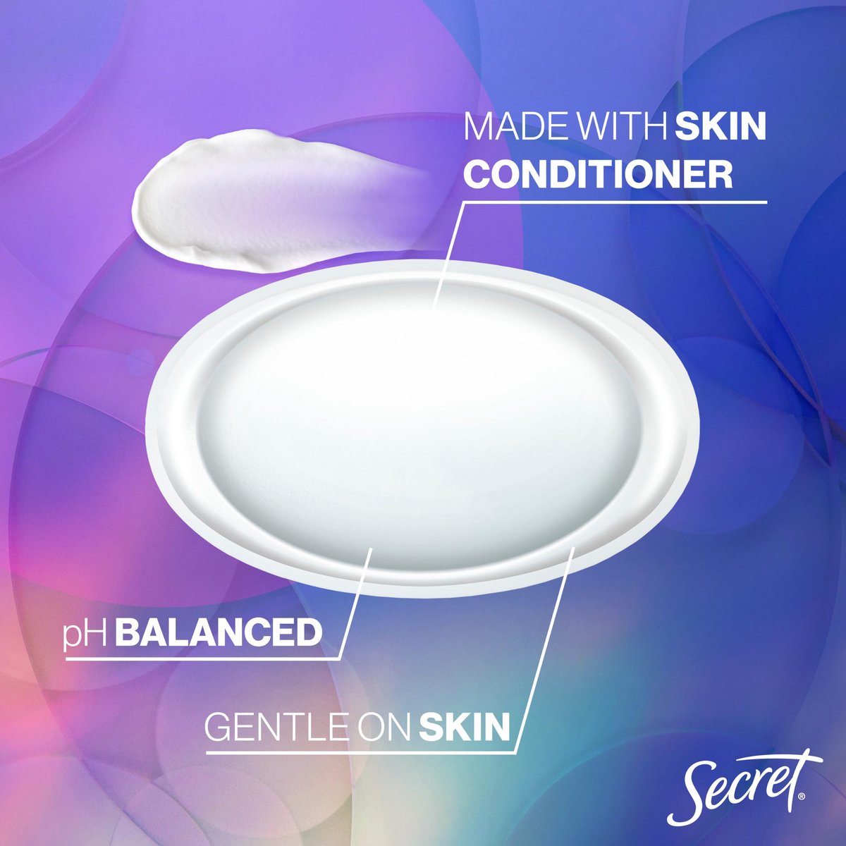 Secret Fresh Antiperspirant Deodorant for Women, 72hr Breathable Sweat & Odor Protection, Instant Freshness & Gentle, PH Balancing Minerals, Invisible Solid, Sweet Nectarine Scent, 2.6 oz - görsel 7