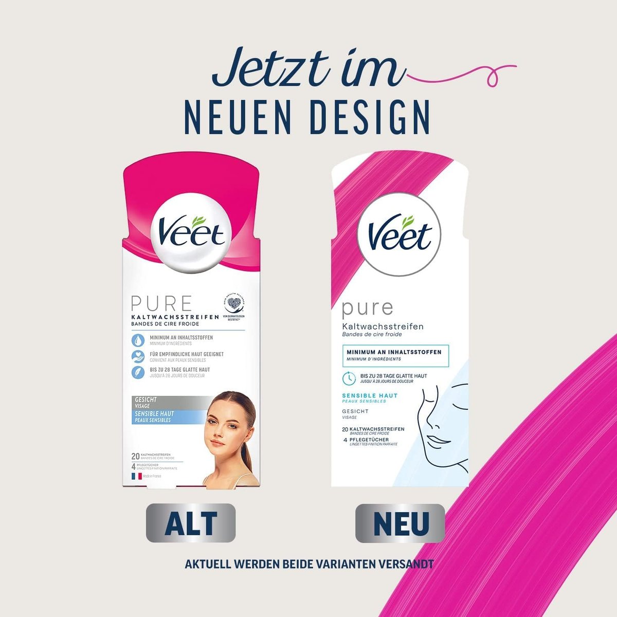 Veet Face Ready to Use Wax Strips for Sensitive Skin – 20 Count Avelisse