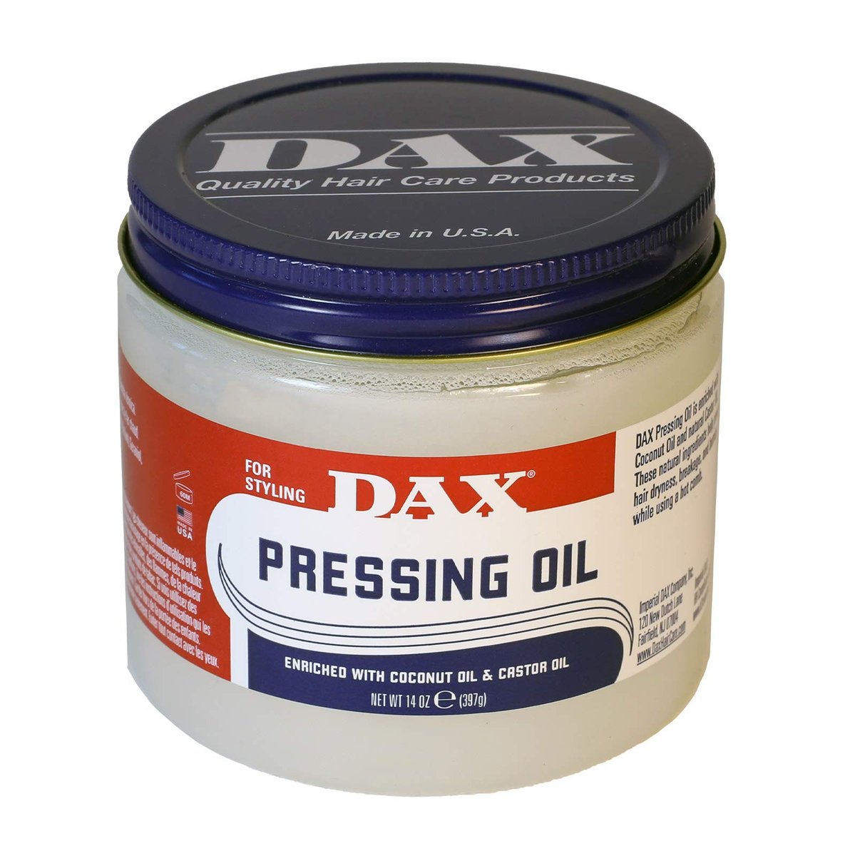 DAX Pressing Oil for Hair – Unscented, 14 oz – Professional Hair Treatment Oil for Dry Scalp & Styling - görsel 1