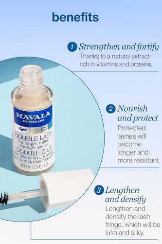 Mavala Double Lash Eyelash Treatment Serum for Longer, Thicker Lashes