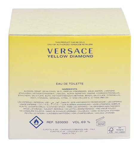Versace Yellow Diamond Eau De Toilette Spray 50ml/1.7oz - görsel 7