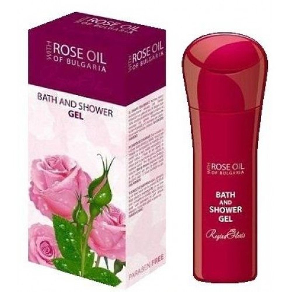 Regina Floris Bath and Shower Gel with 100% Pure Bulgarian Rose Oil – 230ml - görsel 1