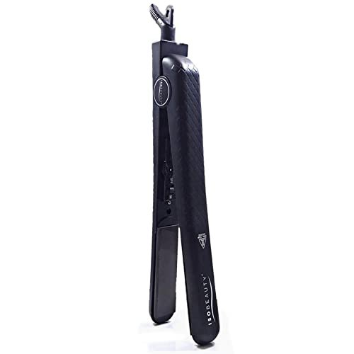 ISO Professional Hair Straightener Spectrum Pro BLACK - 1 1/4 Inch Ceramic Flat Iron - görsel 4