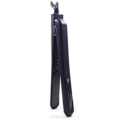 ISO Professional Hair Straightener Spectrum Pro BLACK - 1 1/4 Inch Ceramic Flat Iron