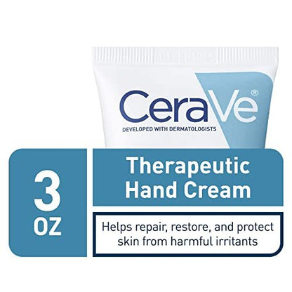 CeraVe Therapeutic Hand Cream – Fragrance Free Moisturizer for Dry, Cracked Hands with Hyaluronic Acid & Niacinamide, 3 oz Avelisse