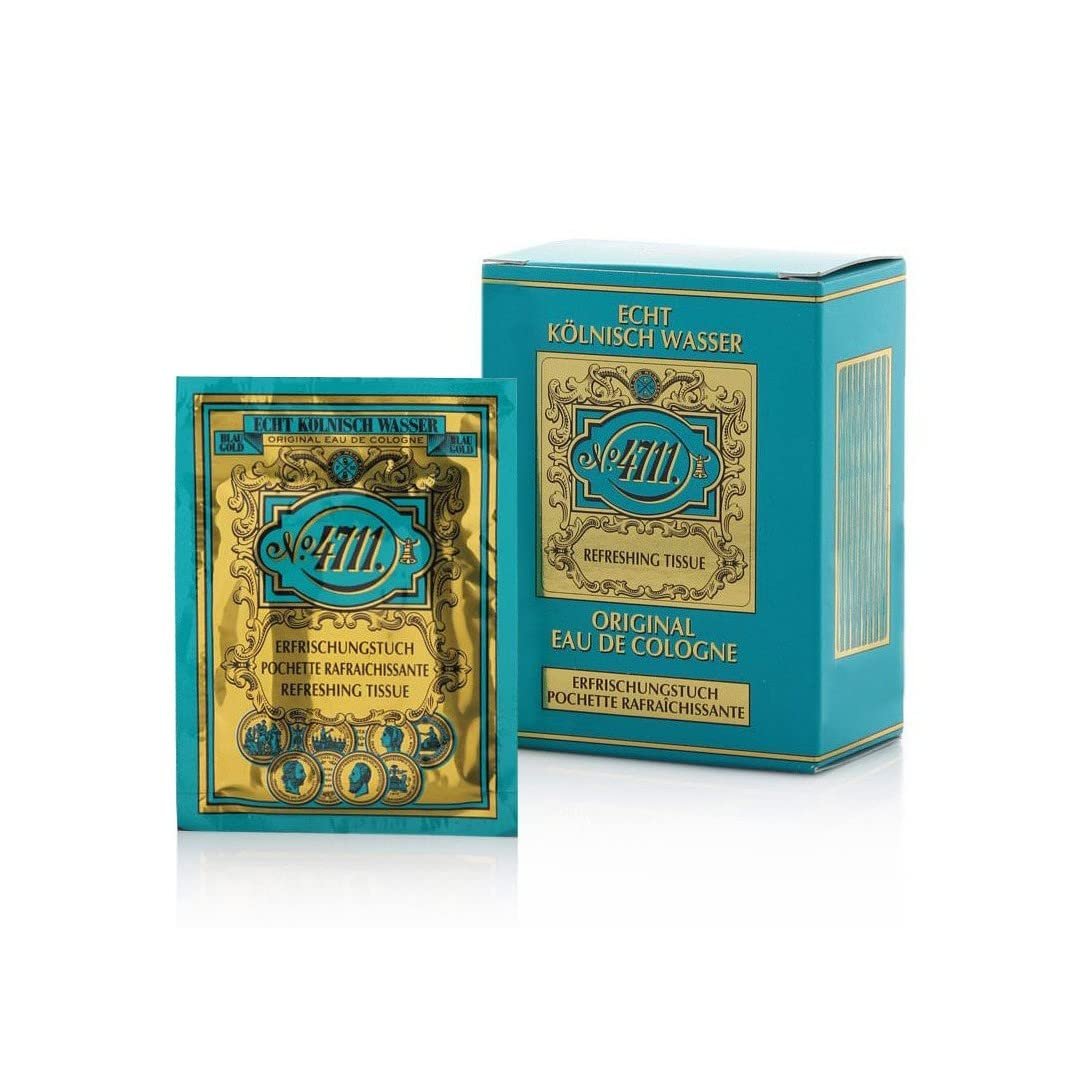 4711 Original Eau de Cologne Tissues - 10 Count Pack for On-the-Go Freshness Avelisse
