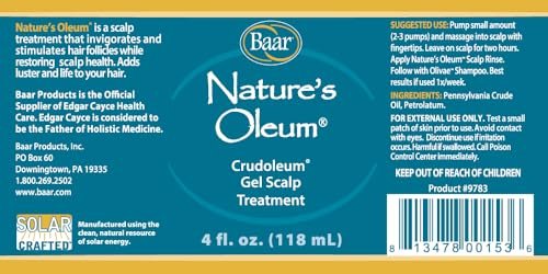 Nature's Oleum Crude Oil Scalp Treatment Gel - 4 oz - Baar - görsel 3