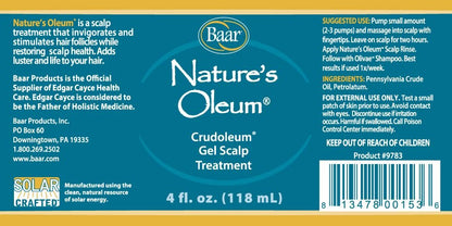 Nature's Oleum Crude Oil Scalp Treatment Gel - 4 oz - Baar