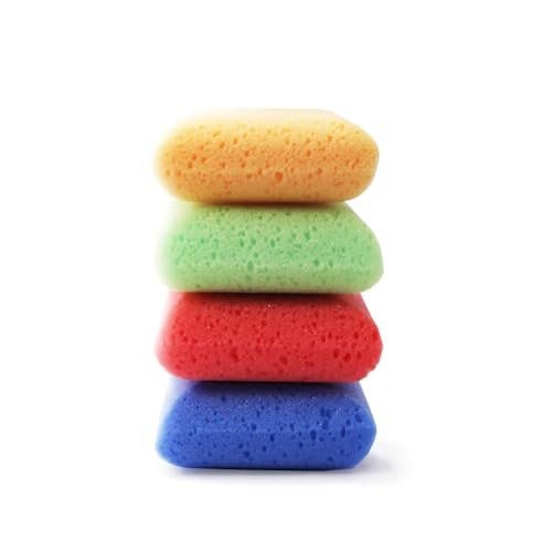MartiniSPA Massage Color Squares Soft Family Size - 37 g - 4 Count Bath Sponges - görsel 2