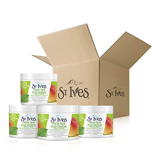 St. Ives Fresh Skin Facial Scrub – 300ml (10.14 Fl Oz) Gentle Exfoliating Face Scrub Avelisse