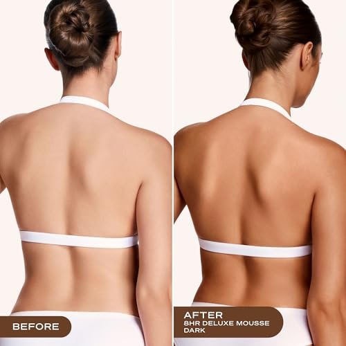 Loving Tan 8 HR Deluxe Self Tanning Mousse, Dark - Streak-Free, Professional Quality Sunless Tanning, 4 Fl Oz Avelisse
