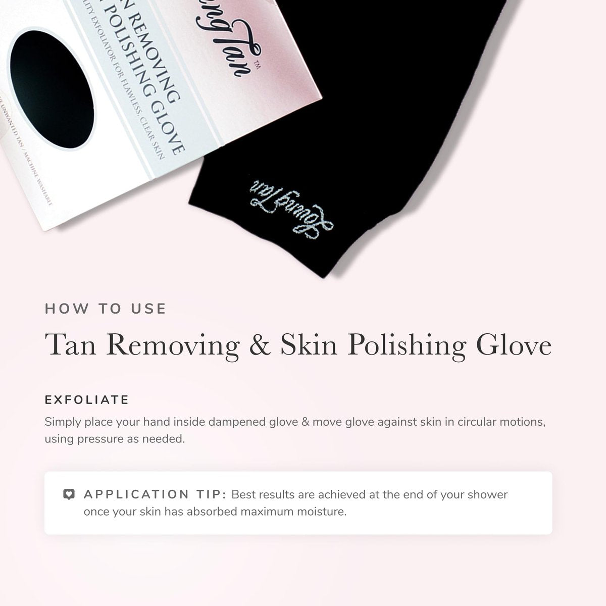 Loving Tan Reusable Self Tanner Removing & Skin Polishing Glove - Exfoliating with Light & Heavy Options, Washable & Durable Design, Suited for All Skin Types Avelisse