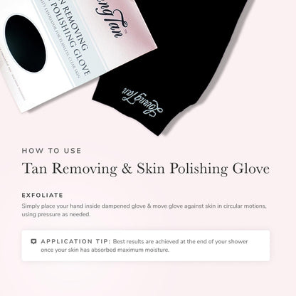 Loving Tan Reusable Self Tanner Removing & Skin Polishing Glove - Exfoliating with Light & Heavy Options, Washable & Durable Design, Suited for All Skin Types Avelisse