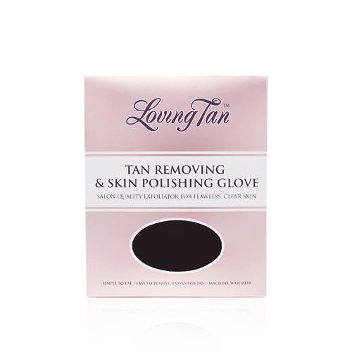 Loving Tan Reusable Self Tanner Removing & Skin Polishing Glove - Exfoliating with Light & Heavy Options, Washable & Durable Design, Suited for All Skin Types Avelisse