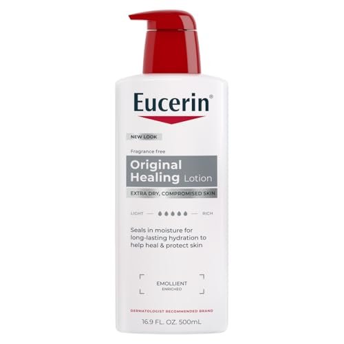 Eucerin Original Healing Rich Body Lotion for Extremely Dry, Compromised Skin, Emollient Enriched Body Moisturizer, 16.9 Fl Oz - görsel 1