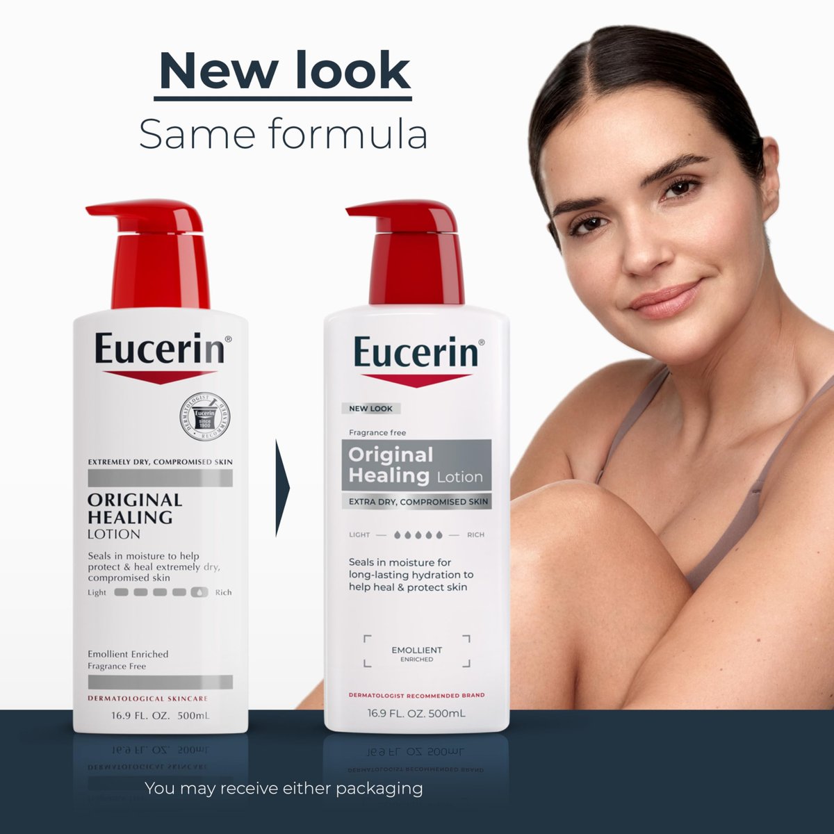 Eucerin Original Healing Rich Body Lotion for Extremely Dry, Compromised Skin, Emollient Enriched Body Moisturizer, 16.9 Fl Oz - görsel 4
