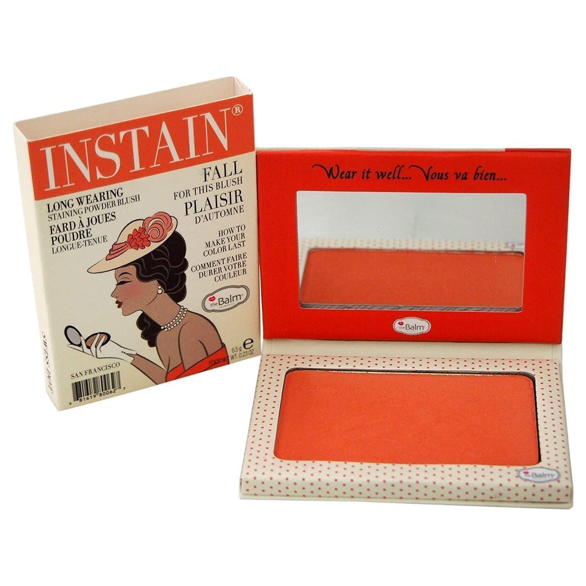 theBalm Instain Powder Blush - Swiss Dot (0.23 oz / 6.5g) - görsel 1