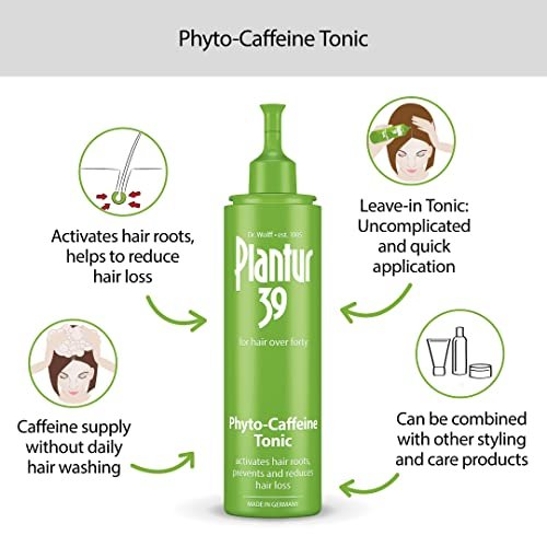 Plantur 39 Phyto Caffeine Tonic Concentrate for Women's Thinning Hair - Topical Scalp Solution Promotes Natural Hair Growth, 6.76 oz Avelisse