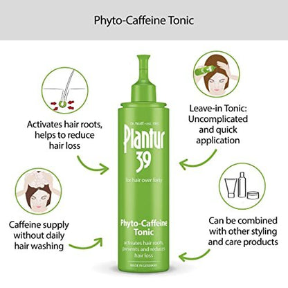Plantur 39 Phyto Caffeine Tonic Concentrate for Women's Thinning Hair - Topical Scalp Solution Promotes Natural Hair Growth, 6.76 oz Avelisse