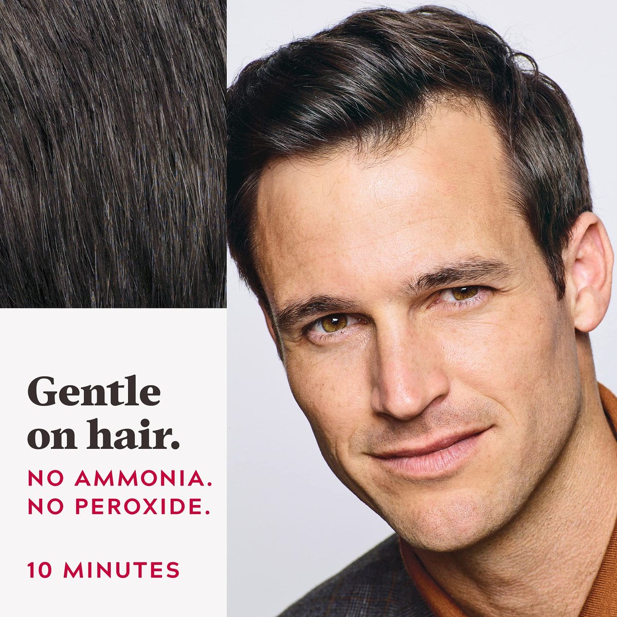 Just For Men Easy Comb-In Color - Darkest Brown A-50, Permanent Gray Hair Coloring for Men with Comb Applicator, No Mix Required - görsel 7
