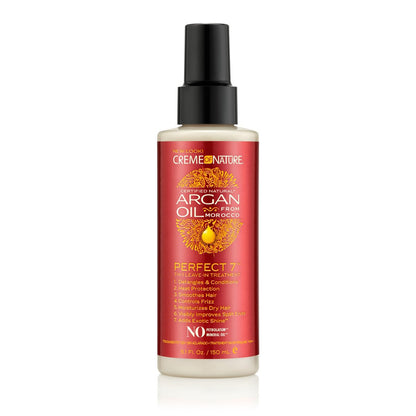 Creme of Nature Perfect 7 Leave-In Treatment 7-in-1 Spray with Argan Oil for Frizz Control, Heat Protection & Detangling