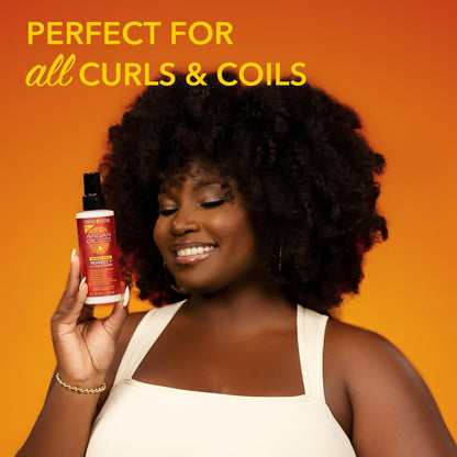 Creme of Nature Perfect 7 Leave-In Treatment 7-in-1 Spray with Argan Oil for Frizz Control, Heat Protection & Detangling