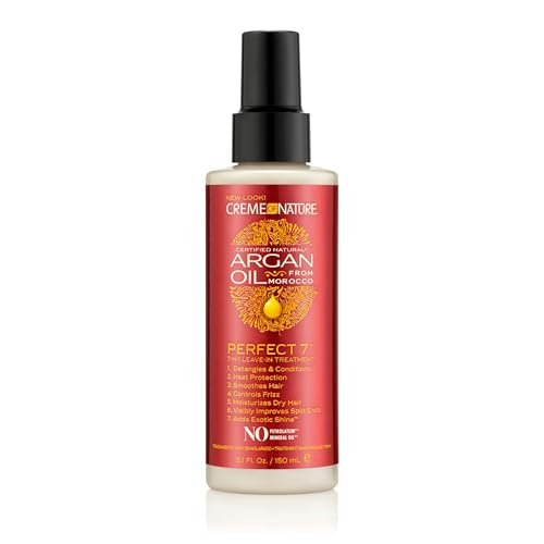 Creme of Nature Perfect 7 Leave-In Treatment 7-in-1 Spray with Argan Oil for Frizz Control, Heat Protection & Detangling - görsel 2