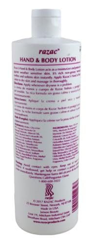 Razac Hand & Body Lotion 16oz (3 Pack) – Intensive Moisturizing Lotion for Dry Skin Avelisse