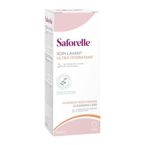 Saforelle Intensive Moisturising Cleansing Care - 500ml Gentle Body Wash for Sensitive Skin - görsel 1