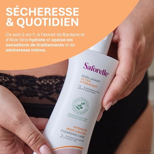 Saforelle Intensive Moisturising Cleansing Care - 500ml Gentle Body Wash for Sensitive Skin - görsel 3
