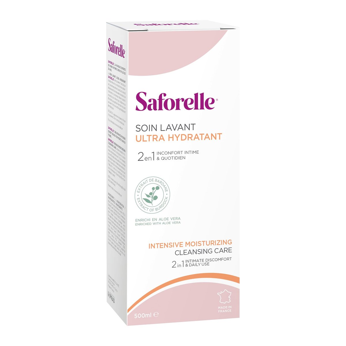 Saforelle Intensive Moisturising Cleansing Care - 500ml Gentle Body Wash for Sensitive Skin - görsel 2