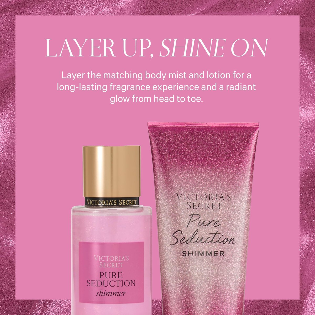 Victoria's Secret Pure Seduction Shimmer Body Spray for Women - 8.4 oz - Juiced Plum & Crushed Freesia - görsel 8
