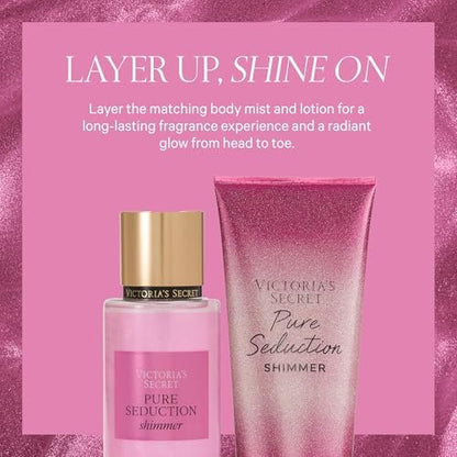 Victoria's Secret Pure Seduction Shimmer Body Spray for Women - 8.4 oz - Juiced Plum & Crushed Freesia