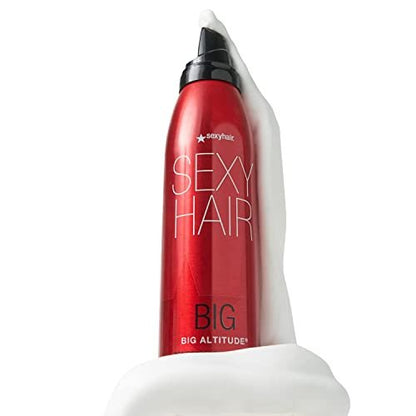 SexyHair Big Altitude Bodifying Blow Dry Mousse – 6.8 oz – Volumizing & Humidity-Resistant Styling Mousse with Thermal Protection