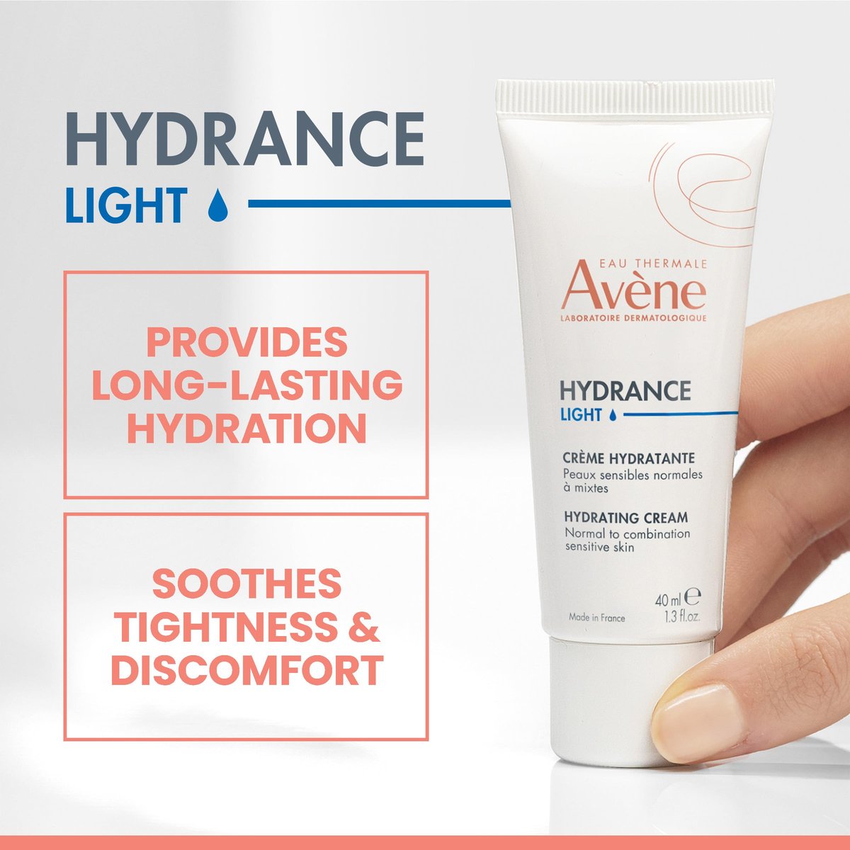 Avène Hydrance LIGHT Hydrating Emulsion – Daily Face Moisturizer for Sensitive, Dehydrated Skin, Non-Comedogenic, 1.3 oz Avelisse
