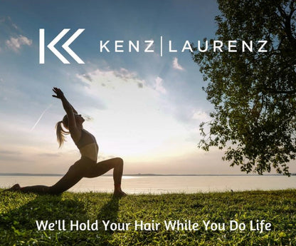 Kenz Laurenz Ribbon Hair Ties - Neutral Tones 10 Pack | Gentle Nylon/Spandex Blend