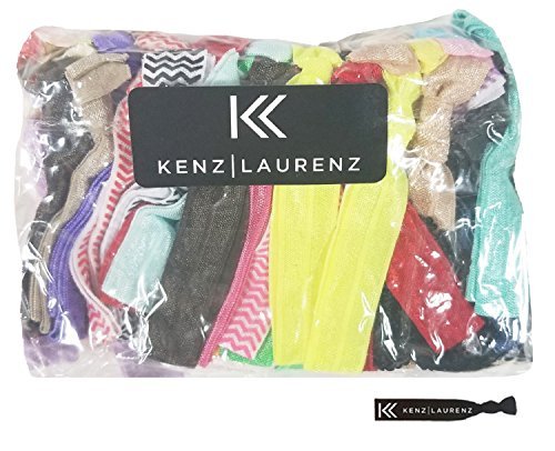 Kenz Laurenz Ribbon Hair Ties - Neutral Tones 10 Pack | Gentle Nylon/Spandex Blend - görsel 17