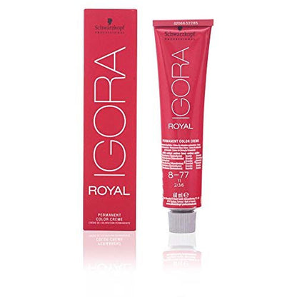 Schwarzkopf Royal Igora 8-77 Copper Hair Color 60ml - Permanent Hair Dye Avelisse