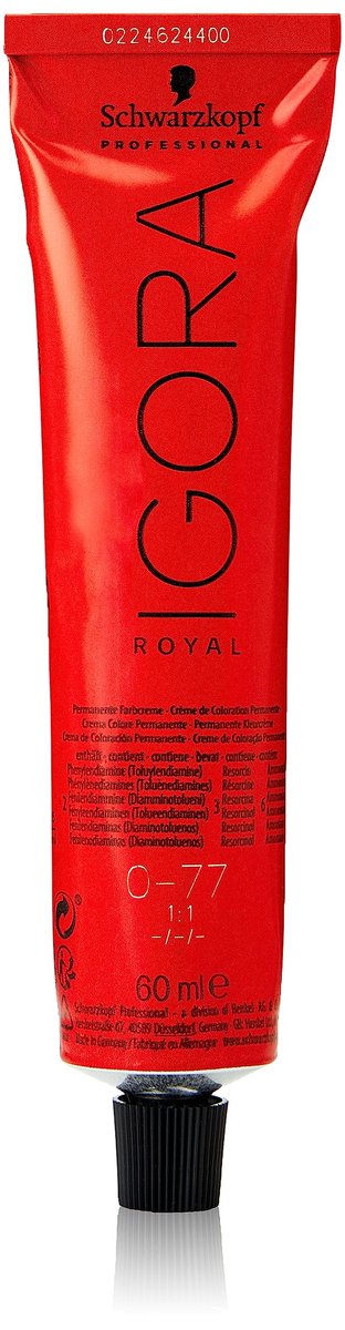 Schwarzkopf Professional IGORA ROYAL Permanent Hair Color Creme 0-77 1:1 (60 ml)