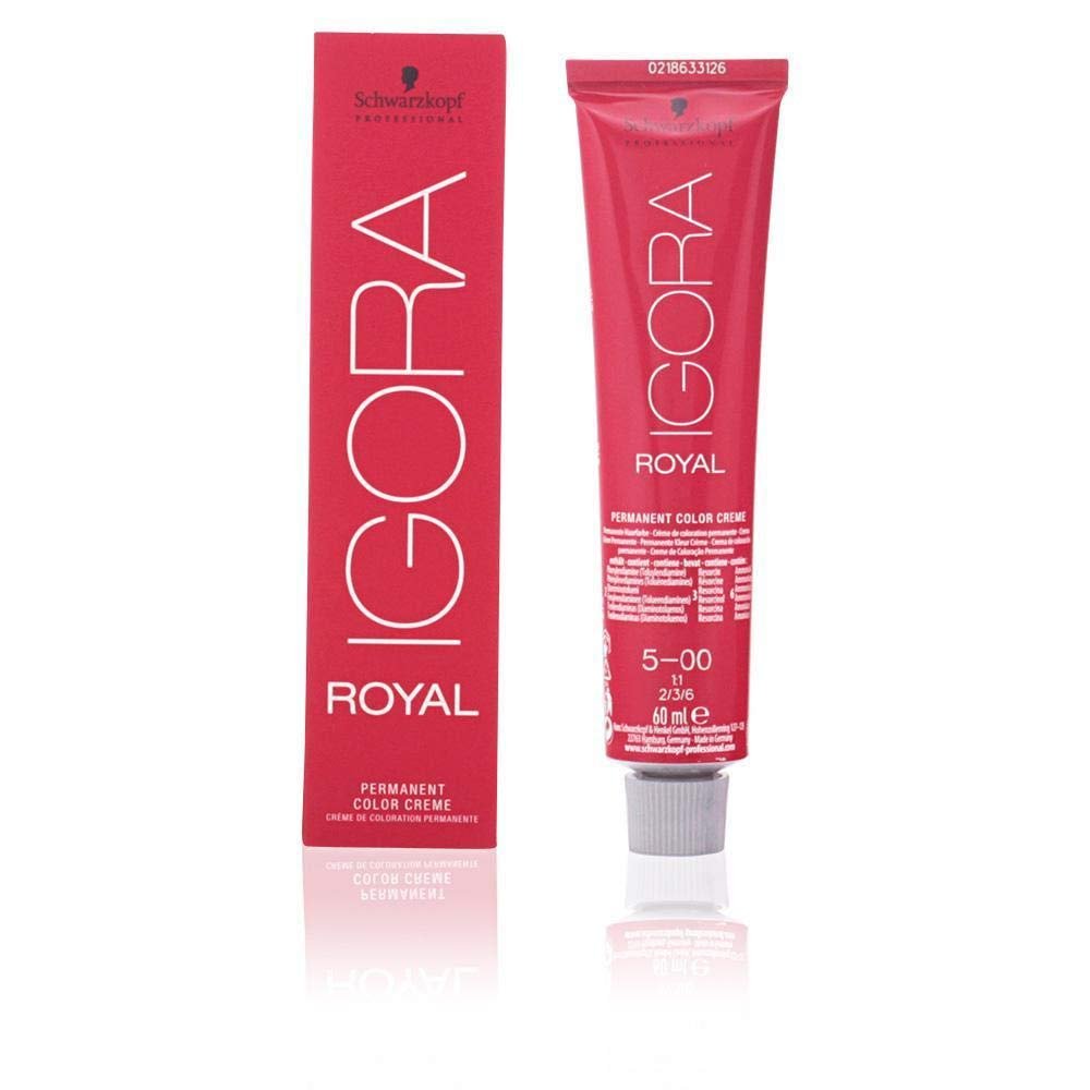 Schwarzkopf Professional Igora Royal Permanent Hair Color 5-00 Light Brown Natural Extra 60ml - görsel 3