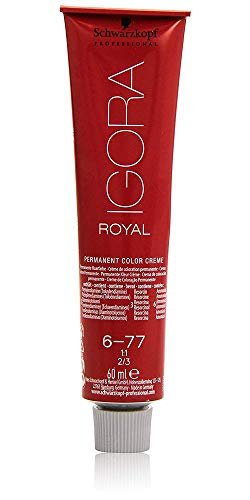 Schwarzkopf Igora Royal 6-77 Dark Blonde Copper Extra Permanent Hair Color 60ml - görsel 9