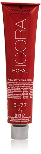 Schwarzkopf Igora Royal 6-77 Dark Blonde Copper Extra Permanent Hair Color 60ml - görsel 2