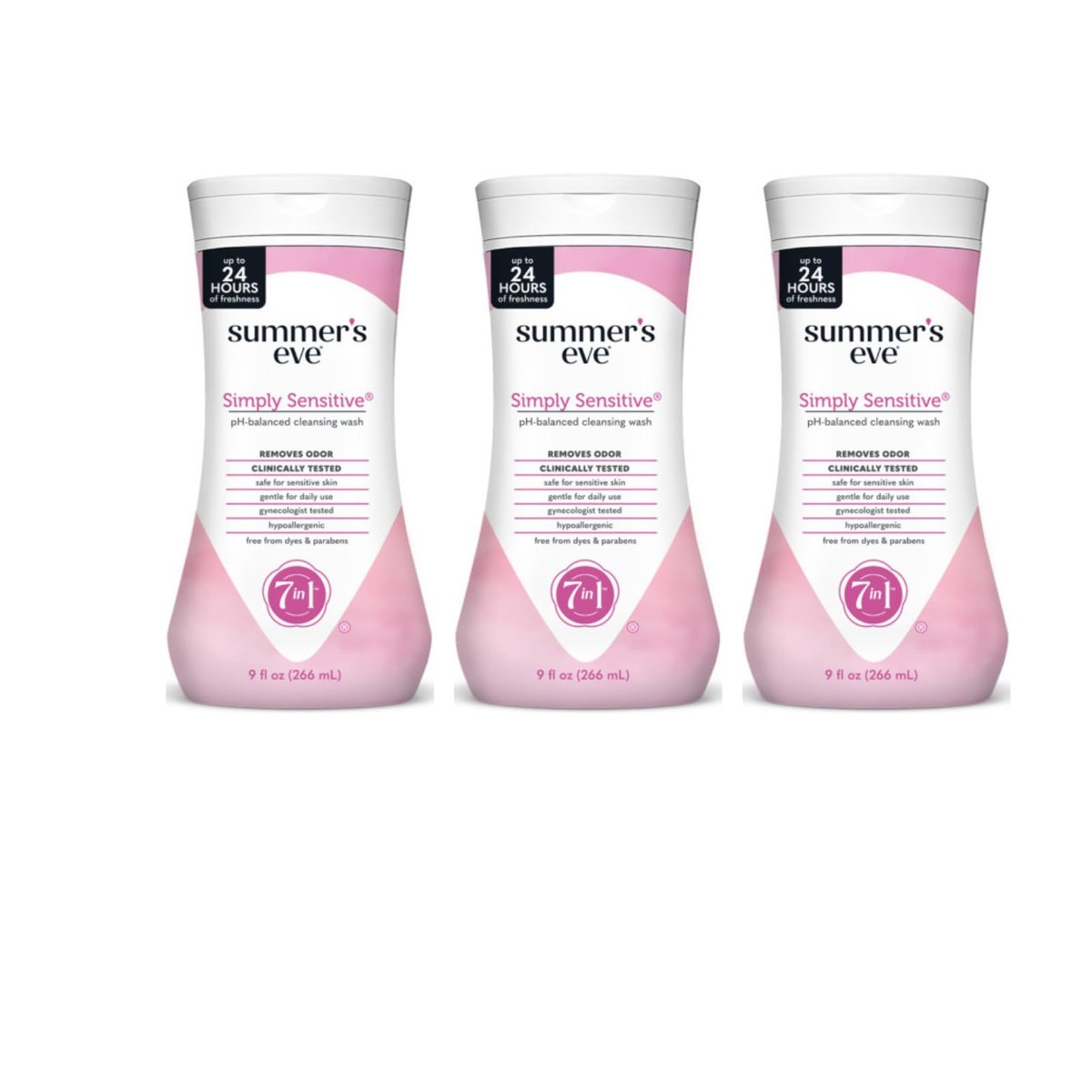 Summer's Eve Simply Sensitive Cleansing Wash for Sensitive Skin, 9 oz (Pack of 3) - görsel 2