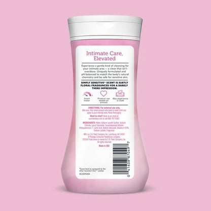 Summer's Eve Simply Sensitive Cleansing Wash for Sensitive Skin, 9 oz (Pack of 3)