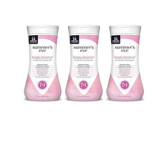 Summer's Eve Simply Sensitive Cleansing Wash for Sensitive Skin, 9 oz (Pack of 3) - görsel 1