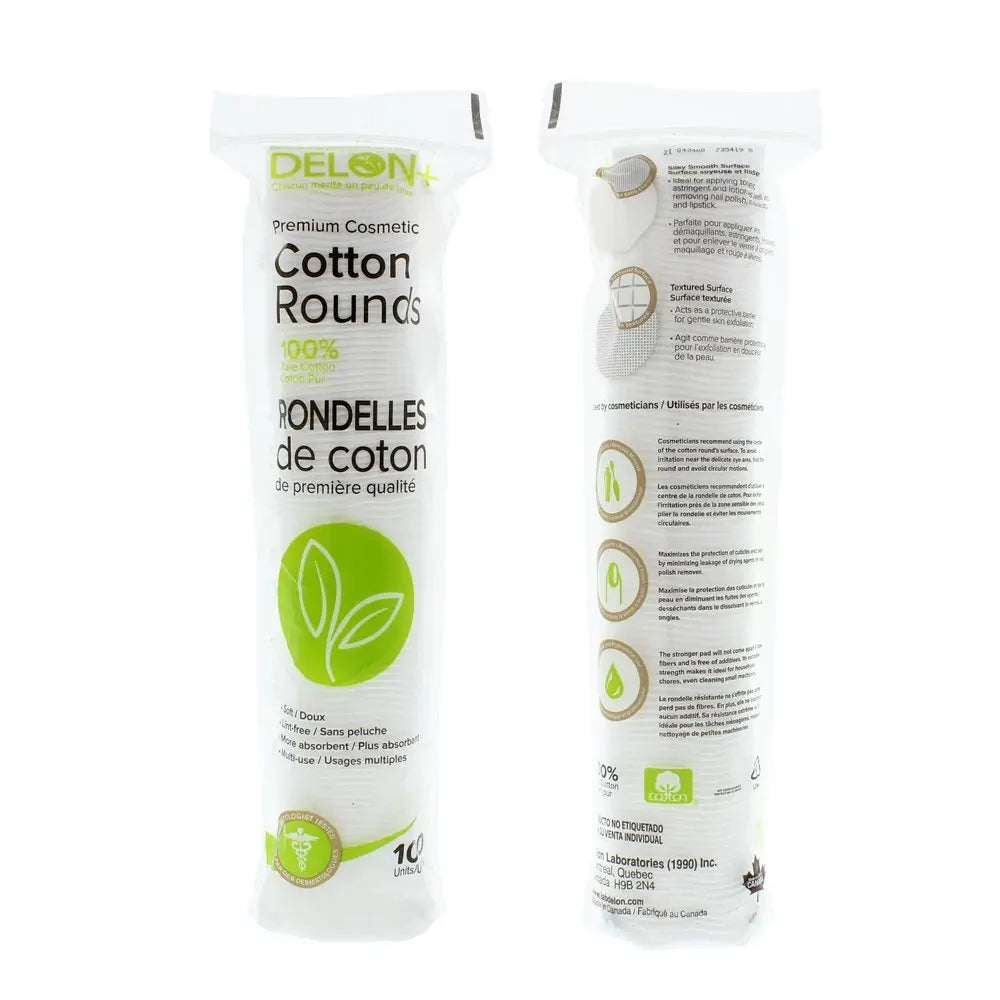 DELON Premium Cosmetic Cotton Rounds – 800 Count | Soft, Lint-Free Cotton Pads for Face & Skincare Avelisse