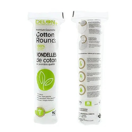 DELON Premium Cosmetic Cotton Rounds – 800 Count | Soft, Lint-Free Cotton Pads for Face & Skincare Avelisse