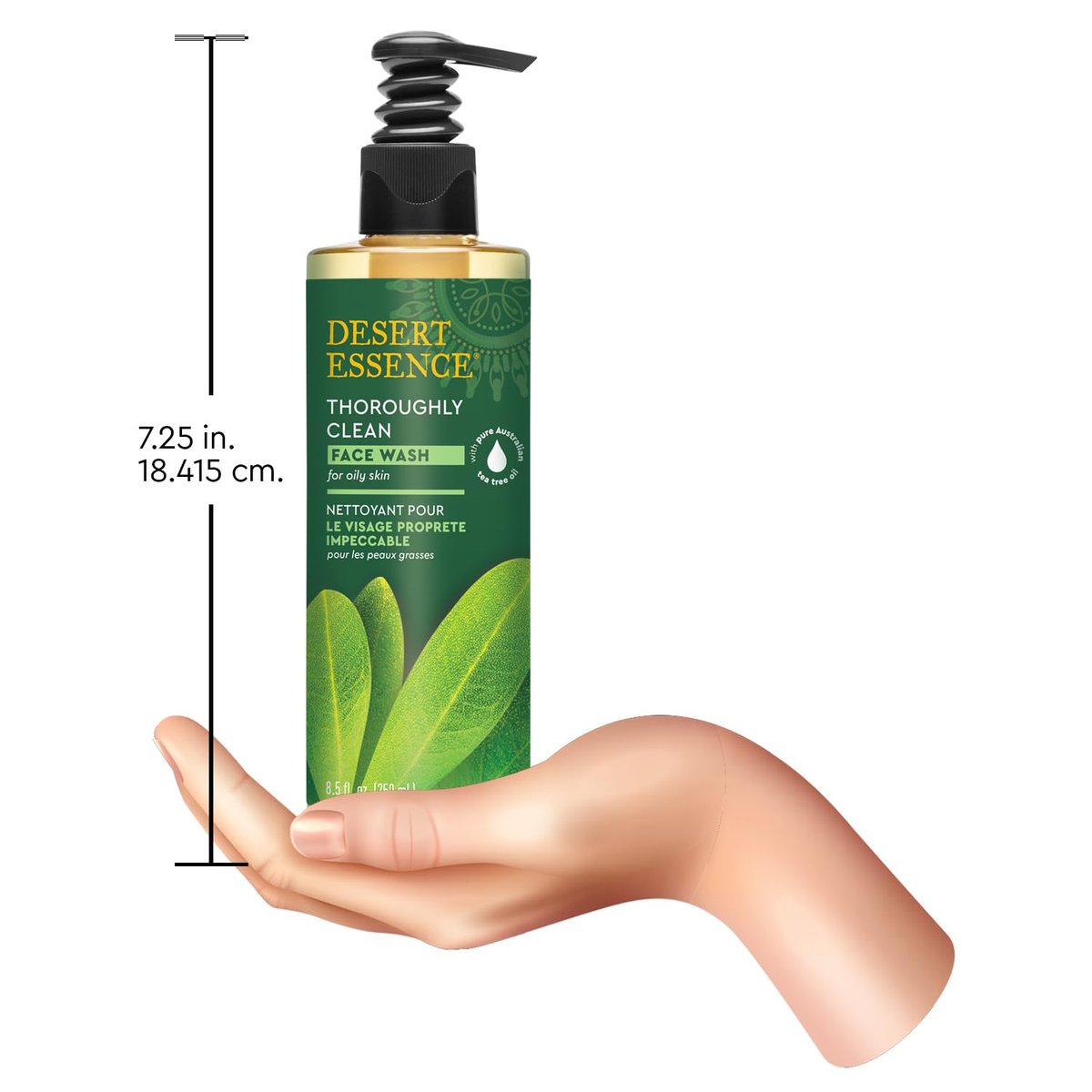 Desert Essence Thoroughly Clean Face Wash with Tea Tree Oil – Natural Facial Cleanser for Oily & Sensitive Skin – 8.5 Fl Oz - görsel 11