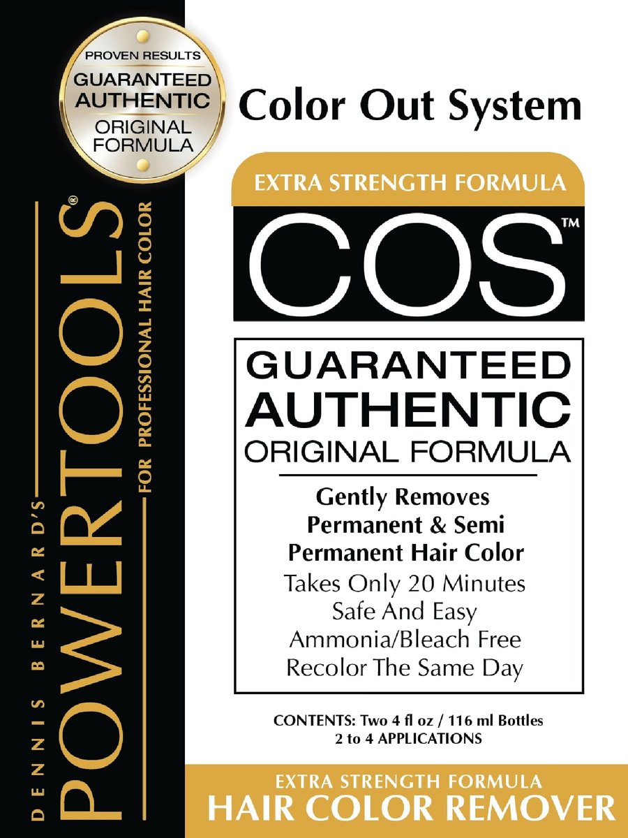 COS, The Original Color Out System – Safely Remove Semi & Permanent Hair Color, Ammonia Free, 8 Fl Oz Avelisse