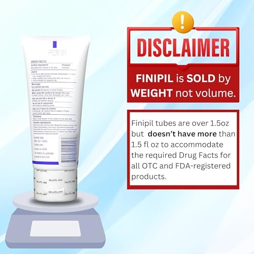 Finipil Lait 50 Antiseptic Cream – Post Hair Removal & Ingrown Hair Treatment, Cools & Soothes Skin, 1.5 oz - görsel 7